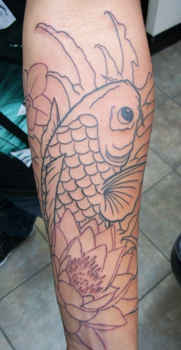 photo: marine life tattoo sleeve in progress MG 9638 - by seandreilinger
