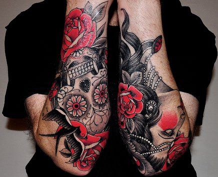 Art Immortal Tattoo  Tattoos  Aerosol Inspired Graffiti  Skull and rose  thing
