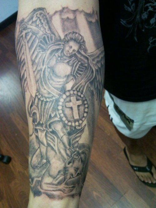 Black & Grey Forearm Tattoo | David Vega - TrueArtists