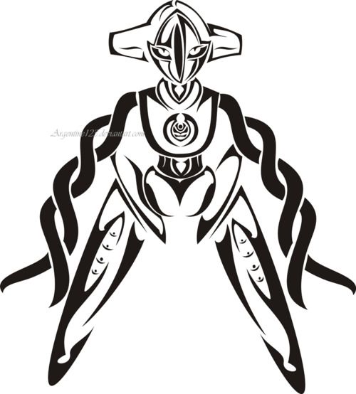 alien type neo tribal design 