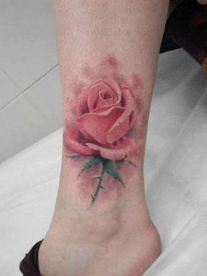 Rose Tattoo Ankle - Tattoo Ideas and Designs | Tattoos.ai
