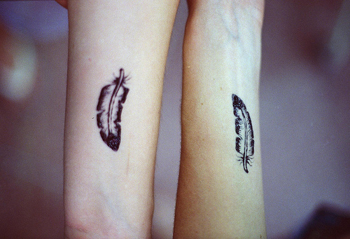 33 Small Feather Tattoo Ideas  Spiritustattoocom  Feather tattoos Small  feather tattoo Wrist tattoos for women