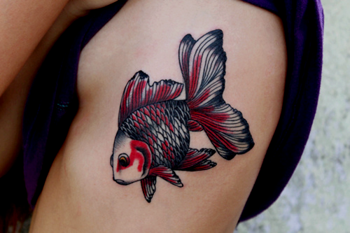 Meaning of a Japanese goldfish tattoo | GOOD TIMES INK｜Osaka Tattoo Studio  & Shop