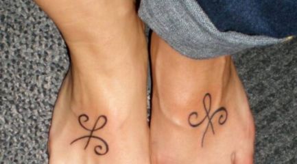 Celtic friendship foot tattoos