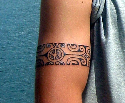 Amazon.com : GLARYYEARS Arm Band Temporary Tattoo - 18 Pack Super Long  size, Realistic & Boho Polynesian Maori Style Fake Tattoos, ArmBand Tattoos  for Wrist, Ankle Circle, Barbed Wire, Tribal and Totem :