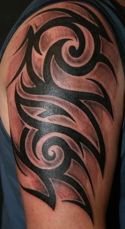 Tribal Celtic half sleeve tattoo